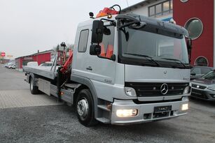 شاحنة نقل السيارات Mercedes-Benz  Atego 1322 Vehicle transporter + crane MKG HMK132HPTa3