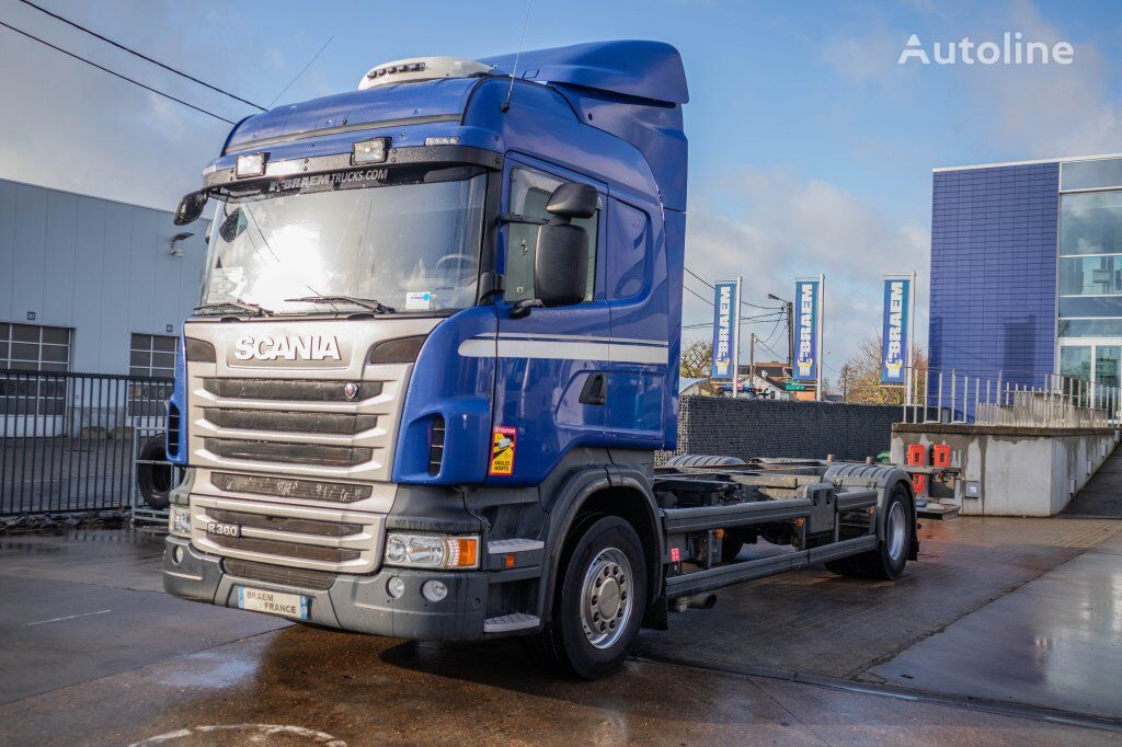 شاحنة نقل الحاويات Scania R360+E5+INTARDER+DHOLLANDIA