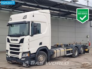 شاحنة نقل الحاويات Scania R450 6X2 Retarder Liftachse 2xTanks CR20H ACC Standklima LED