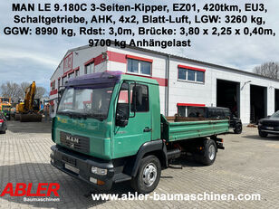 شاحنة قلابة MAN LE 9.180 C 3-Seiten-Kipper AHK 9000 kg