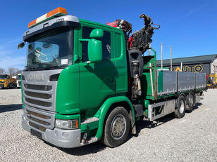 شاحنة مسطحة Scania G 450 Fassi F295 / EUR 6 / TULOSSA