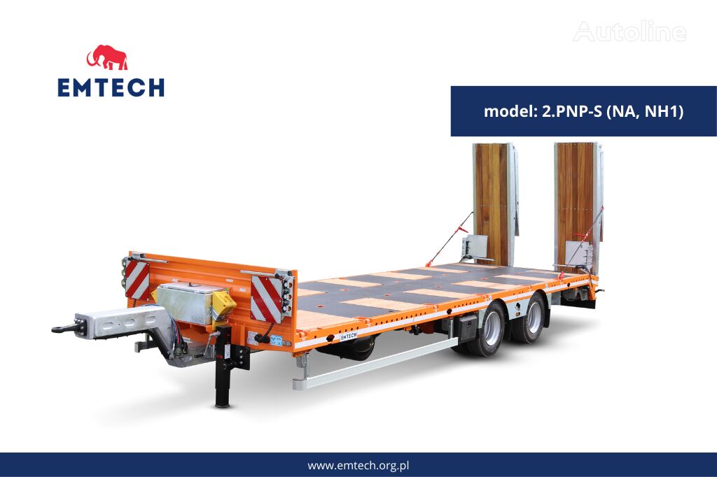 جديد العربات المقطورة عربة مقطورة مسطحة منخفضة Emtech SERIA: PNP MODEL: 2.PNP-S (NA,NH1)