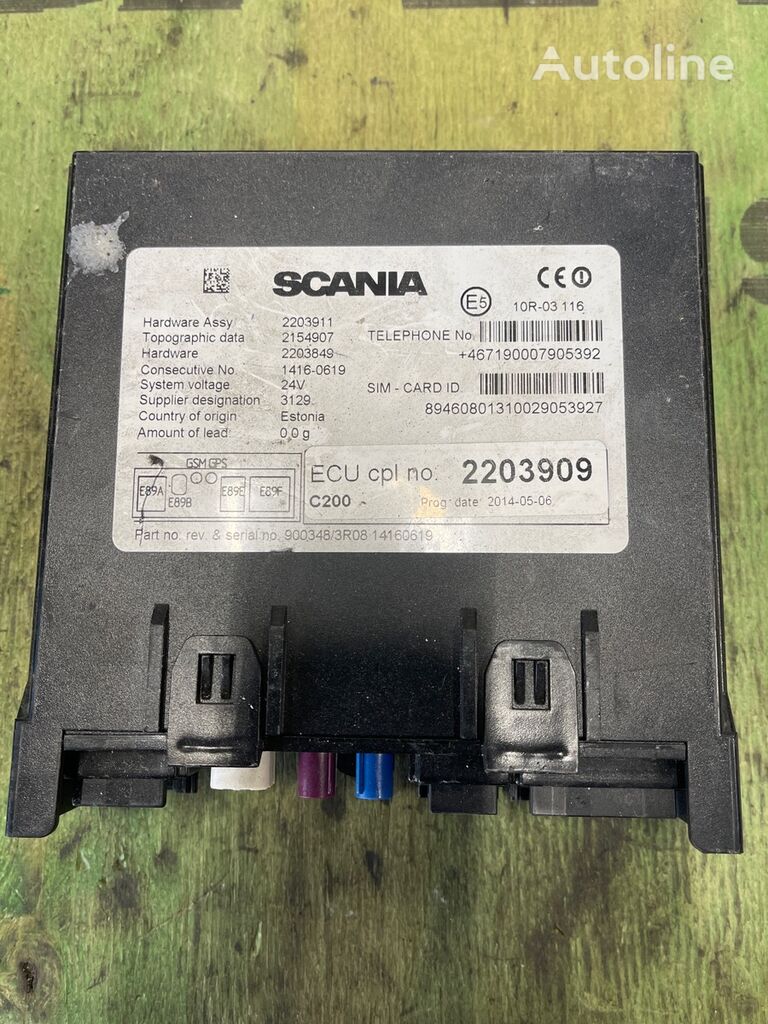 وحدة التحكم Scania ECU RTC 2203909 لـ الشاحنات