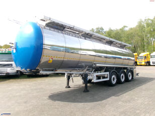 عربة الصهريج لنقل المواد الكيميائية Feldbinder Chemical (non ADR) tank inox 34 m3 / 1 comp