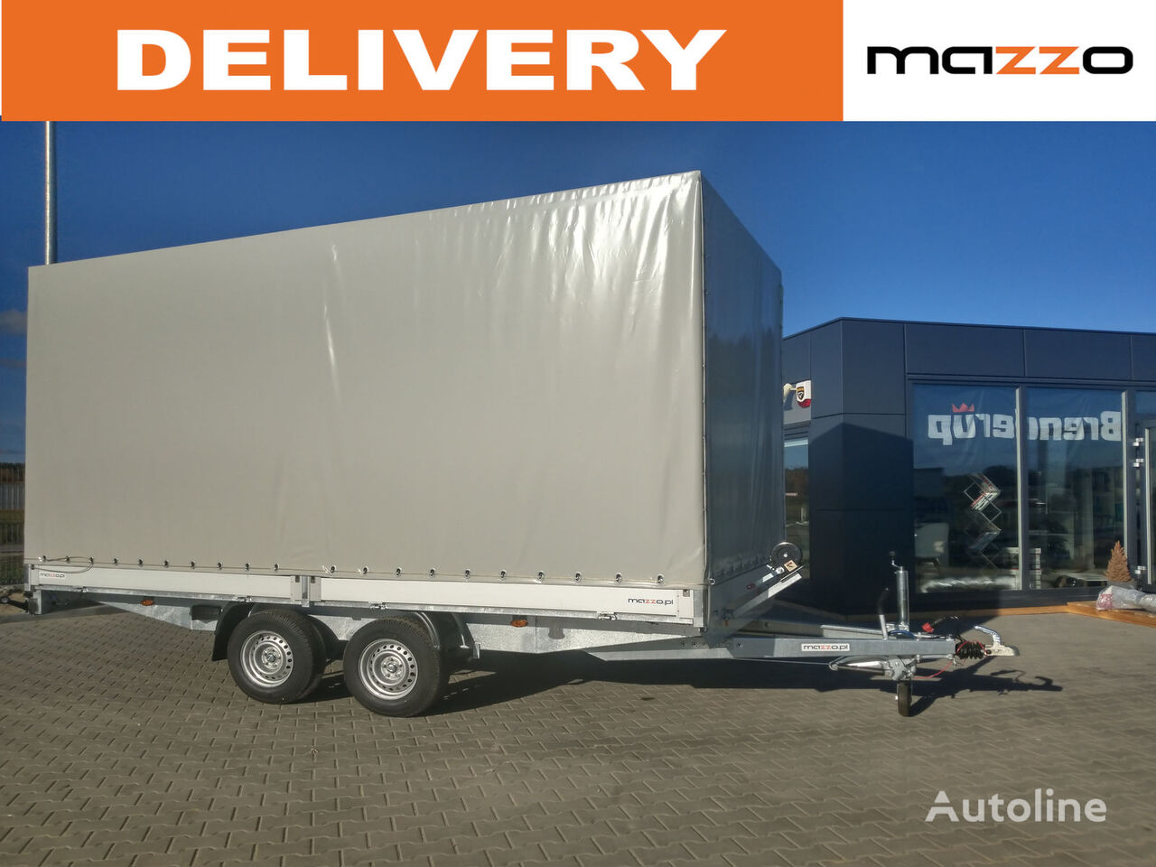 جديد العربات المقطورة صندوق خلفي مغطى Freight / Forwarding Tarpaulin 500x210x200cm 3500kg GVW